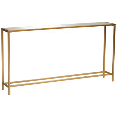Baxton Studio Alessa 59 3/4" Wide Brushed Gold Console Table