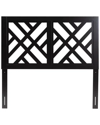 Baxton Studio Aliya Modern Finished Wood Queen Size Headboard In Black