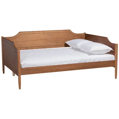 Baxton Studio Alya Walnut Brown Wood Full Size Daybed