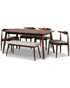 Baxton Studio Amato 6pc Dining Set