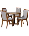 Baxton Studio Ana Modern 5pc Dining Set In Brown