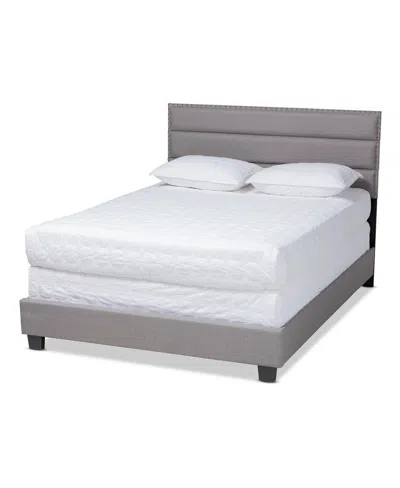 Baxton Studio Ansa Full Upholstered Bed In Gray