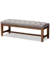 Baxton Studio Arlet Bench In Animal Print