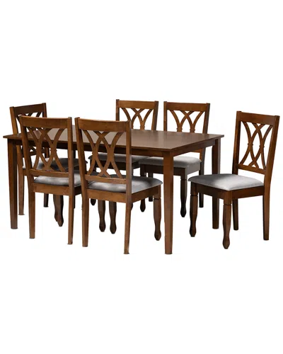 BAXTON STUDIO DNU BAXTON STUDIO AUGUSTINE 7PC DINING SET