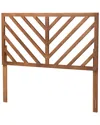 Baxton Studio Belisma Queen Size Headboard In Brown