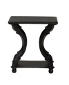 Baxton Studio Boxton Studio Cianna 22" Wood Traditional End Table In Black