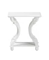 Baxton Studio Boxton Studio Cianna 22" Wood Traditional End Table In White