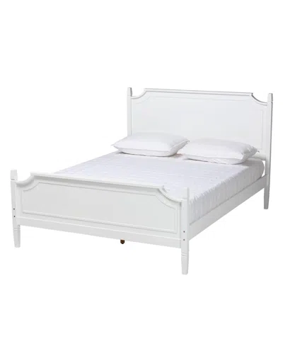 Baxton Studio Boxton Studio Mariana 62.8" Wood Traditional Queen Platform Bed In White