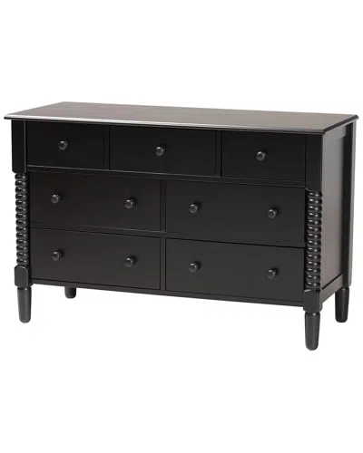 Baxton Studio Braith Farmhouse Spindle Wood 7-drawer Dresser
