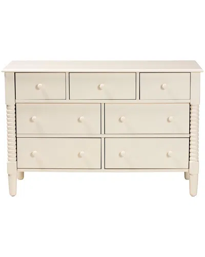 Baxton Studio Braith Farmhouse Spindle Wood 7-drawer Dresser