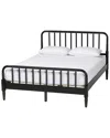 Baxton Studio Braith Farmhouse Spindle Wood Queen Size Platform Bed