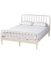 Baxton Studio Braith Farmhouse Spindle Wood Queen Size Platform Bed