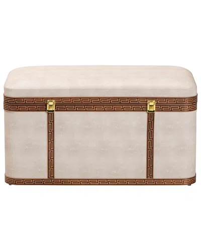 Baxton Studio Brenner Modern Storage Trunk In Neutral