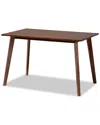 Baxton Studio Britte Rectangular Wood Dining Table In Brown
