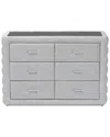 Baxton Studio Cadmus Modern Channel-tufted 4-drawer Dresser