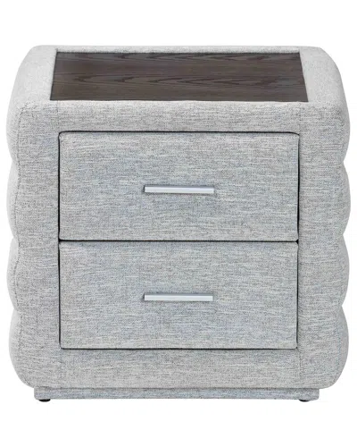 Baxton Studio Cadmus Modern Channel-tufted 2-drawer Nightstand
