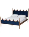 Baxton Studio Calgary Retro-modern Wood Queen Size Platform Bed