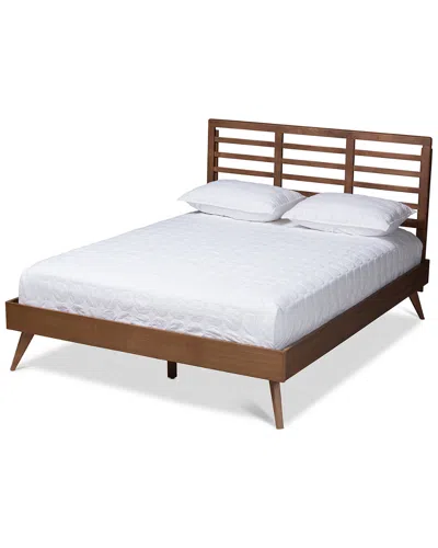 Baxton Studio Calisto King Size Platform Bed In White