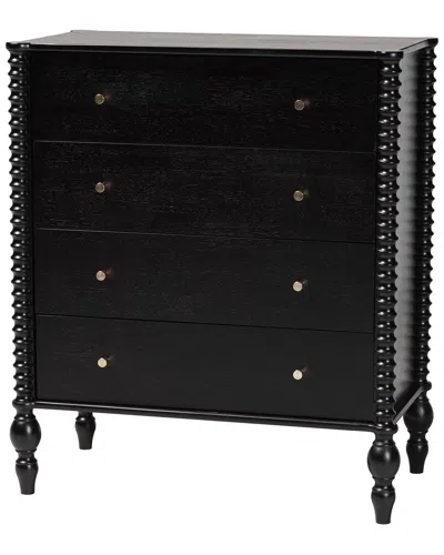 Baxton Studio Callison Spindle 4-drawer Chest