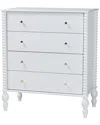 Baxton Studio Callison Spindle Chest In Gray