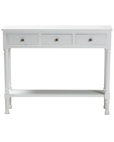 Baxton Studio Calvin 3-drawer Entryway Console Table