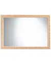 Baxton Studio Canan Grasscloth Wall Mirror In Gray