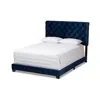 Baxton Studio Candace Queen Bed In Blue
