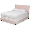 Baxton Studio Caprice Lt Pink Queen Size Panel Bed