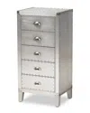 Baxton Studio Carel 5-drawer Accent Chest