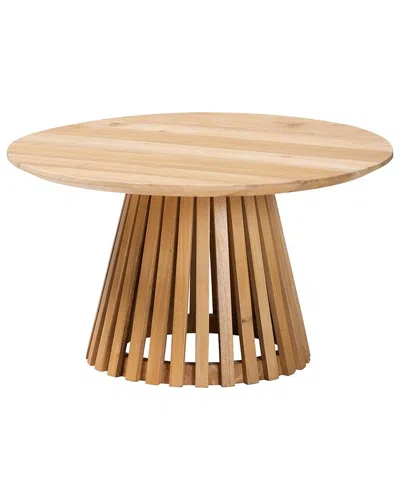 Baxton Studio Caribic Modern Slatted Acacia Wood Coffee Table In Brown