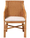 Baxton Studio Carolyn Bohemian Rattan Dining Chair