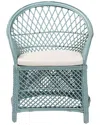 Baxton Studio Casilda Bohemian Braided Rattan Arm Chair
