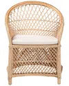 Baxton Studio Casilda Bohemian Braided Rattan Arm Chair