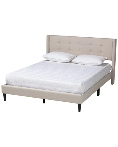 Baxton Studio Casol Mid-century Modern Upholstered Platform Bed