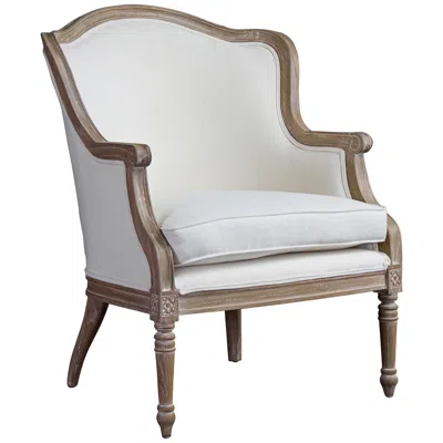 Baxton Studio Charlemagne Beige French Accent Chair