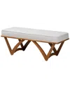 Baxton Studio Chenoa Japandi Boucle Bench
