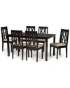 Baxton Studio Cherese 7pc Dining Set In Sand