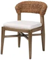 Baxton Studio Chloe Modern Mahogany Dining Chair