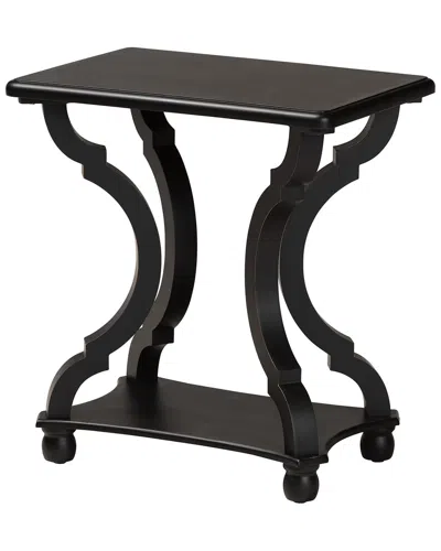 Baxton Studio Cianna Black Wood End Table