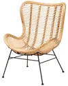 Baxton Studio Colorado Modern Rattan Accent Chair