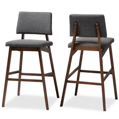 Baxton Studio Colton Bar Set In Gray