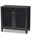 Baxton Studio Coolidge 4-shelf Shoe Storage Cabinet