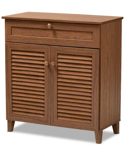 BAXTON STUDIO BAXTON STUDIO COOLIDGE 4-SHELF SHOE STORAGE CABINET