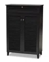 Baxton Studio Coolidge 5-shelf Shoe Storage Cabinet