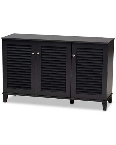 Baxton Studio Coolidge 8-shelf Shoe Storage Cabinet
