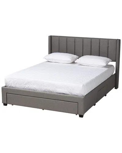 Baxton Studio Coronado Mid-century Modern 3-drawer Storage Platform Bed