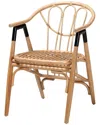 Baxton Studio Cyntia Modern Rattan Dining Chair