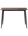 Baxton Studio Dalair Industrial Wood & Metal Dining Table In Brown