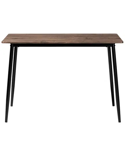 Baxton Studio Dalair Industrial Wood & Metal Dining Table In Brown