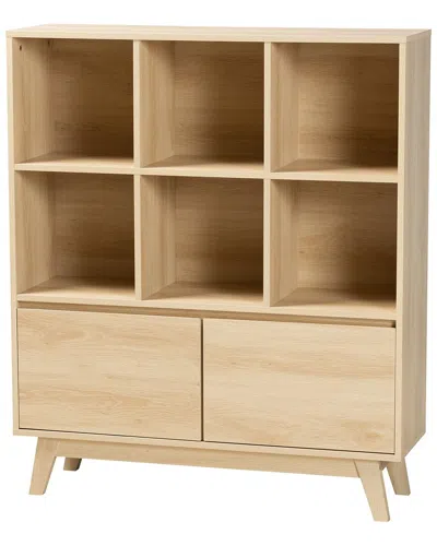 Baxton Studio Danina Japandi Bookshelf In Neutral